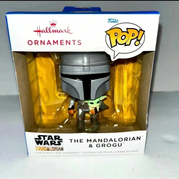 Hallmark Funko Pop Star Wars
The Mandalorian & Grogu ornament NIB 2022 C… - Picture 1 of 6